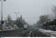 Κακοκαιρία «Μήδεια»: Αντιολισθητικές αλυσίδες και στην Λεωφόρο Κηφισίας