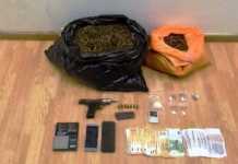 Αλλοδαπός ναρκέμπορος στα Πετράλωνα είχε σπίτι του 5,5 κιλά κάνναβη, κοκαΐνη και πιστόλι!